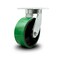 Service Caster 8 Inch Heavy Duty Green Poly on Cast Iron Wheel Swivel Caster with Swivel Lock SCC-KP92S830-PUR-GB-BSL - alternate 1